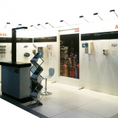 Mid-size product information stand