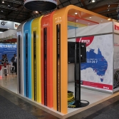 Mid sized open plan exhibit stand