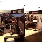 Themed exhibition spaces utilising lifesize background prints