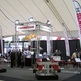 Large format open plan custom exhibition space