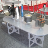 Meritor custom product stands