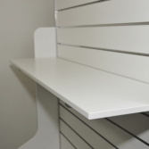 Slatwall unit with shaped ends