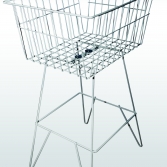 Wire type product dump bin