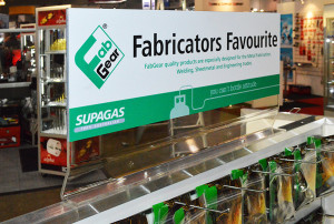 Supagas gondola acrylic header board